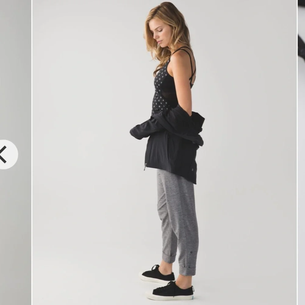 Lululemon Exquisite Tank In Ghost Dot Black Slate‎ Size 4